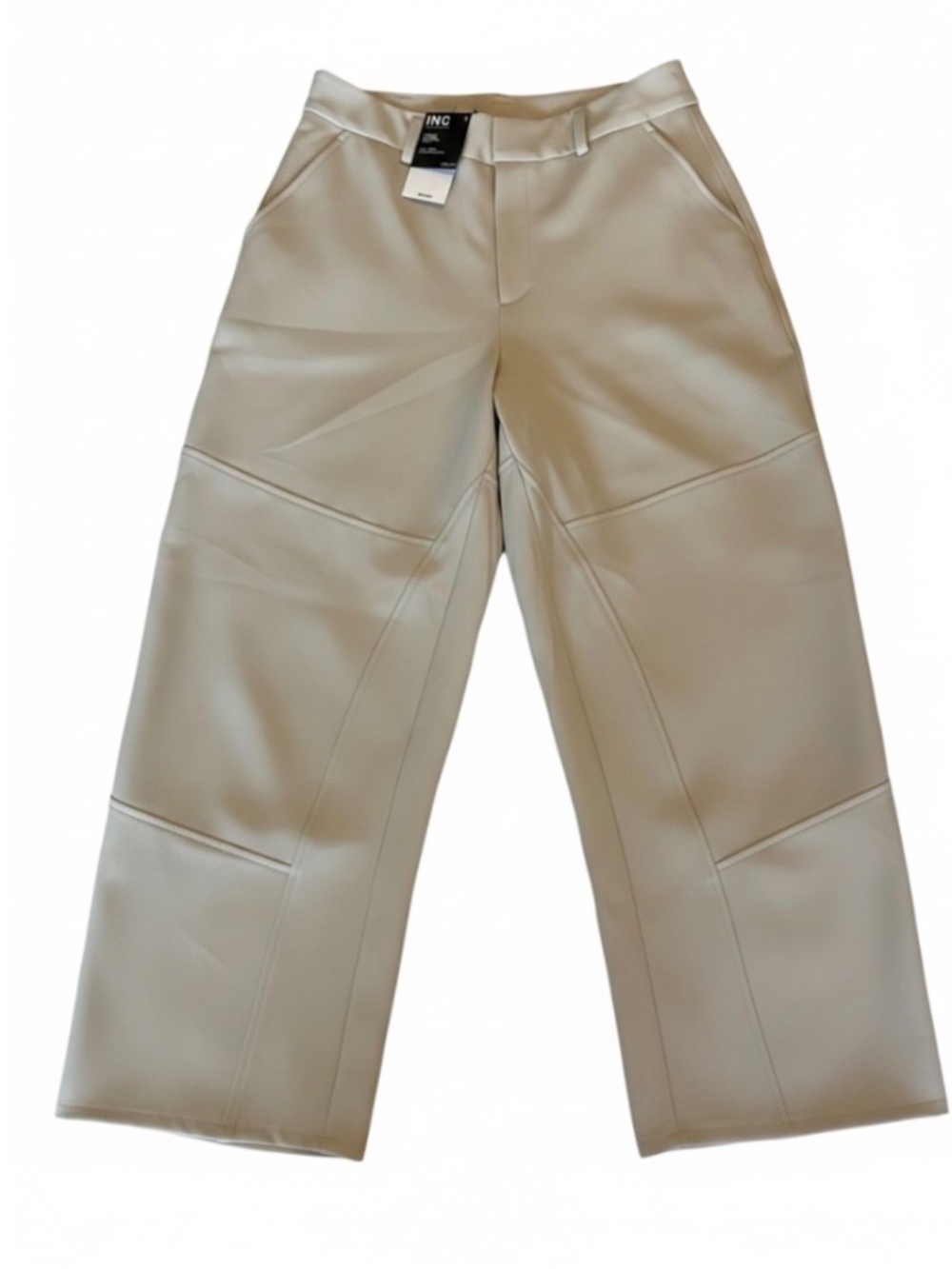 NWT I.N.C. Beige barrel pants.